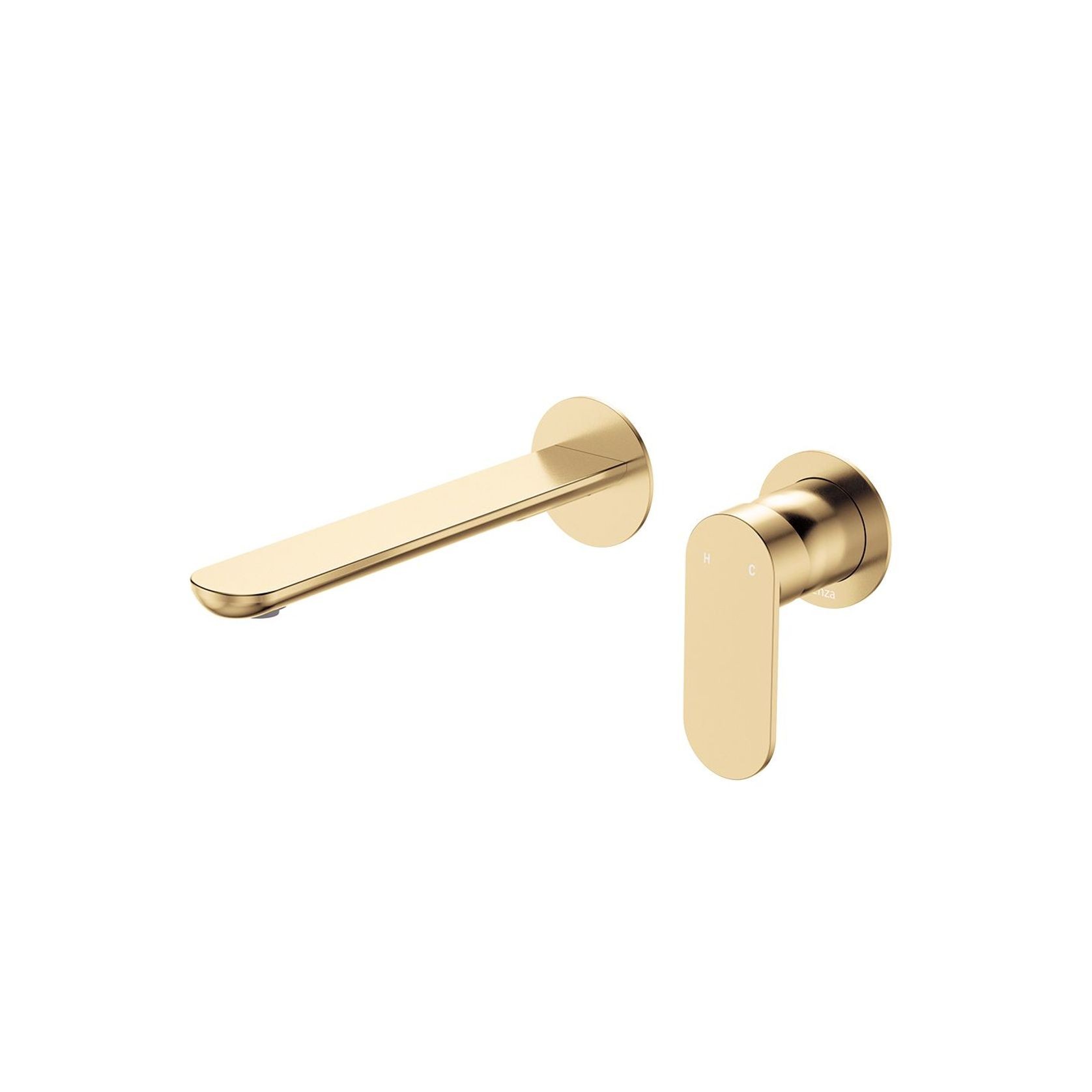 Empire Slim Basin/Bath Wall Mixer Set, Round Plates gallery detail image