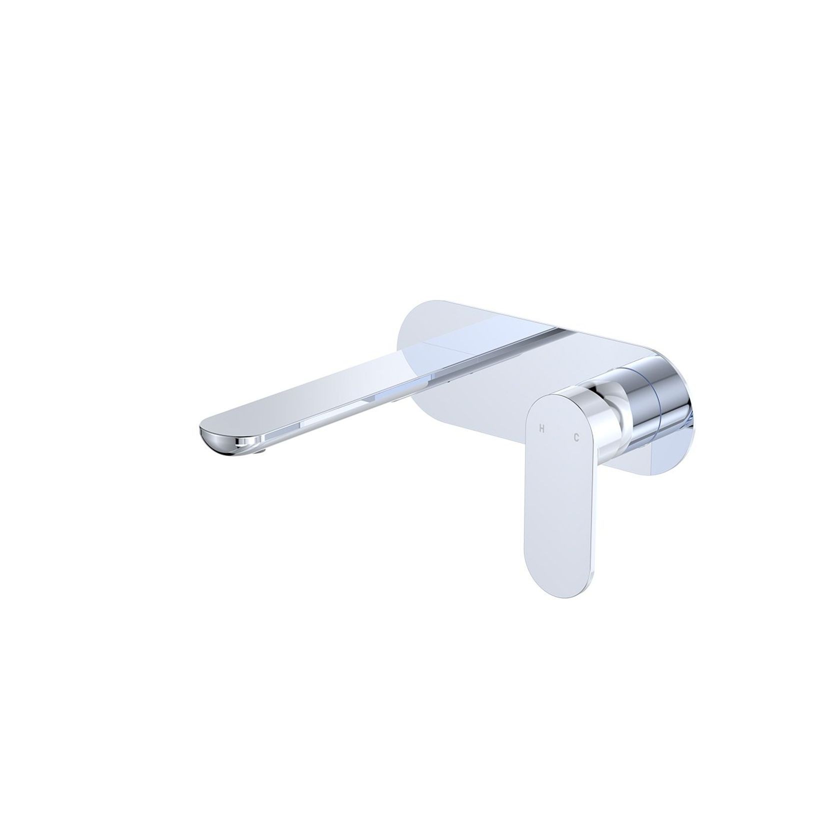 Empire Slim Basin/Bath Wall Mixer Set, Oval Plate gallery detail image