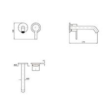 Gill Wall Mounted Basin Mixer 175mm gallery detail image