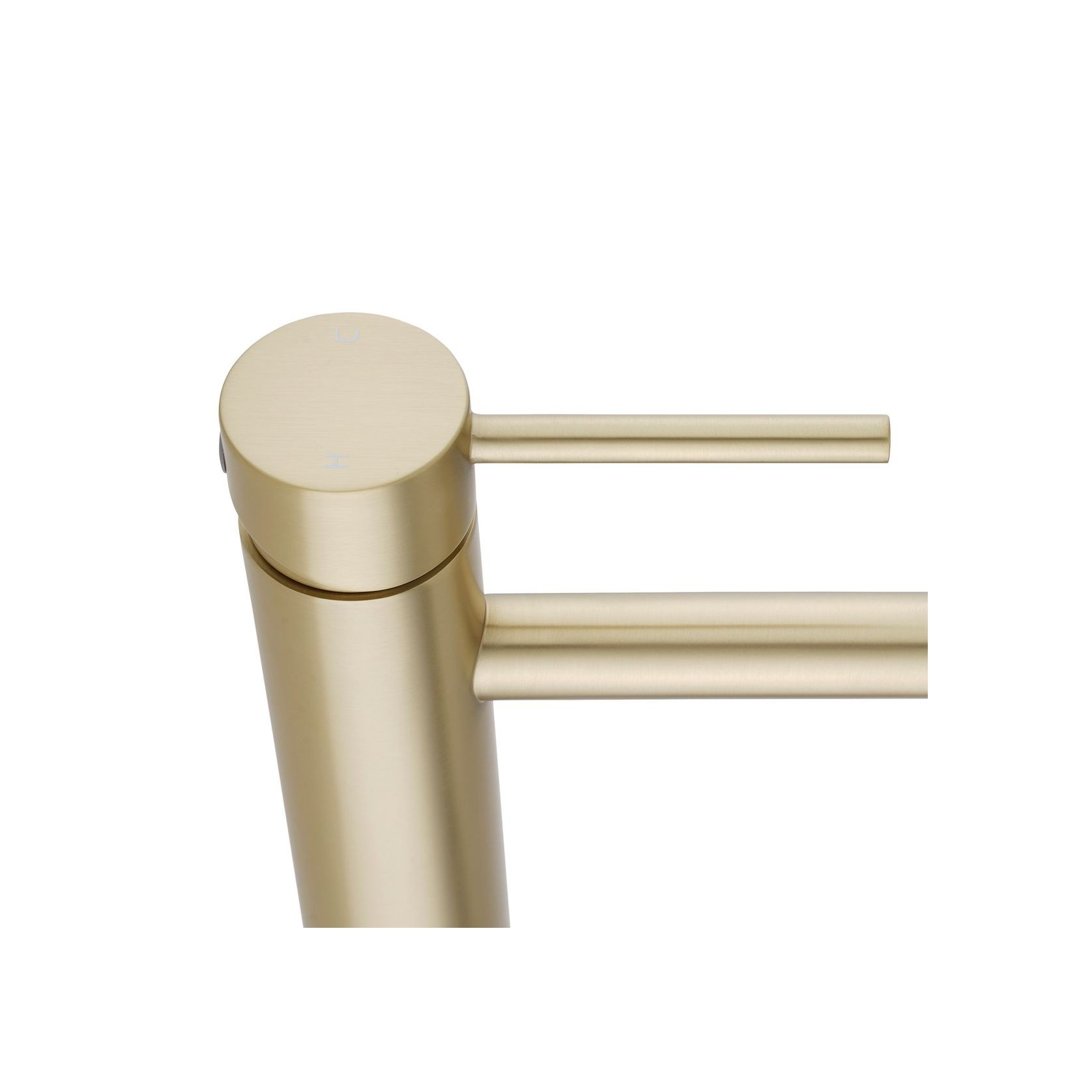 Lucid Pin Tall Basin Mixer Light Brushed Brass gallery detail image
