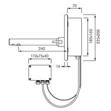 Delabie Binoptic Mix Recessed Electronic Basin Mixer gallery detail image