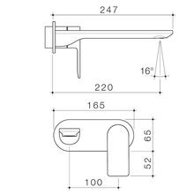 Urbane || Wall Basin/Bath Trim Kit 220mm Rounded Cover gallery detail image