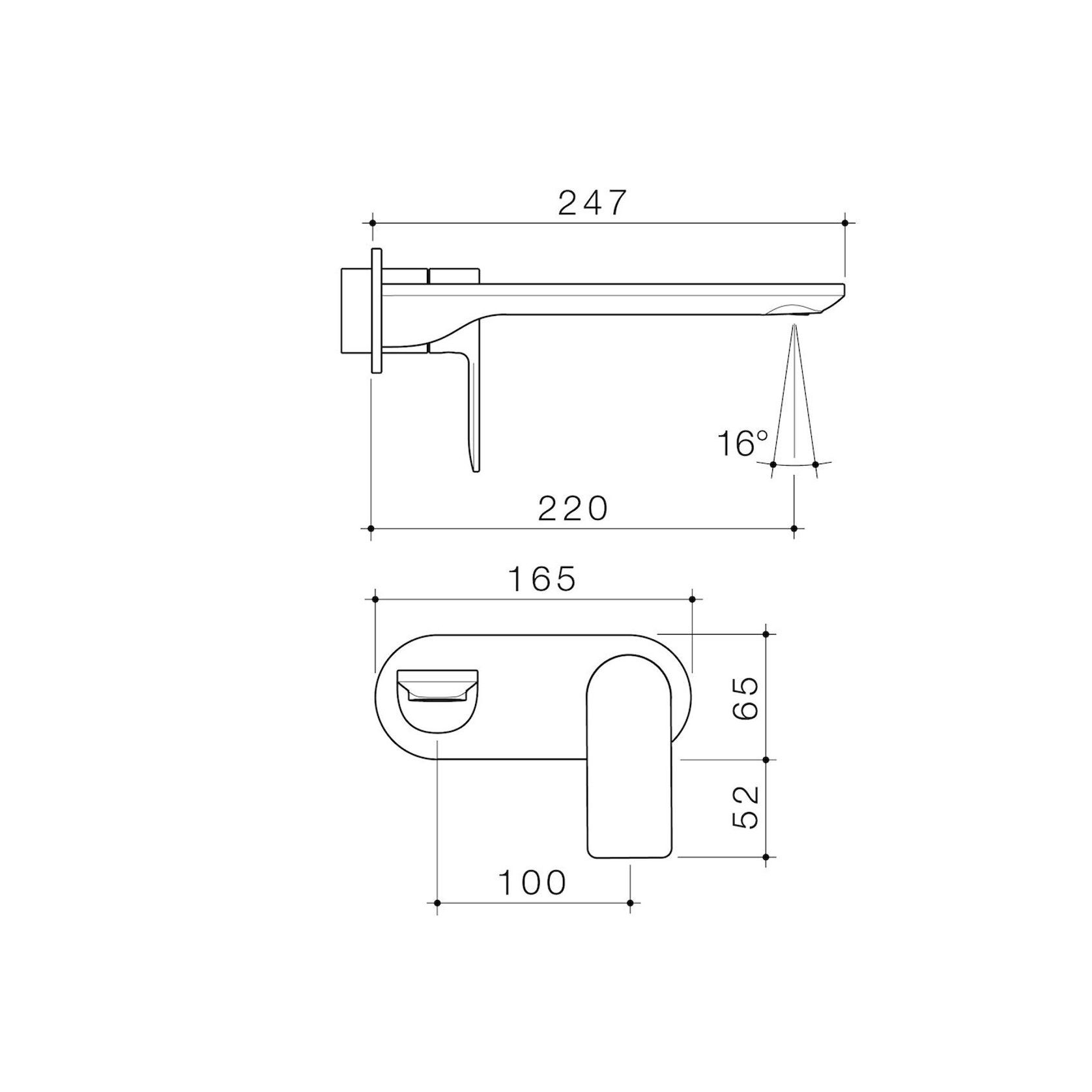 Urbane || Wall Basin/Bath Trim Kit 220mm Rounded Cover gallery detail image