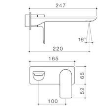 Urbane II Basin/Bath Trim Kit 220mm Rectangular Cover gallery detail image