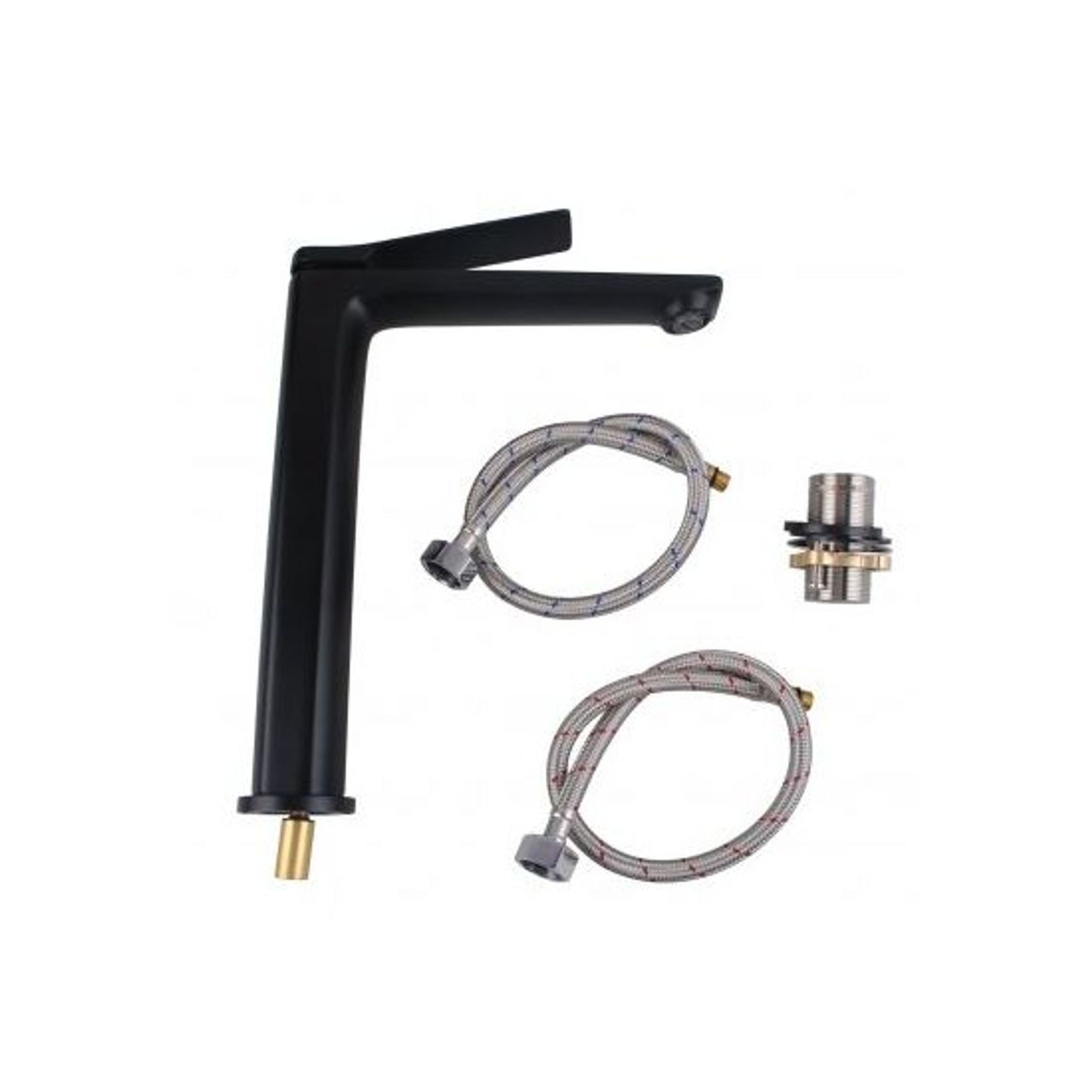 Rushy Tall Basin Mixer Matte Black gallery detail image