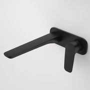 Contura II Wall Basin/Bath Mixer 220mm  | Matte Black gallery detail image