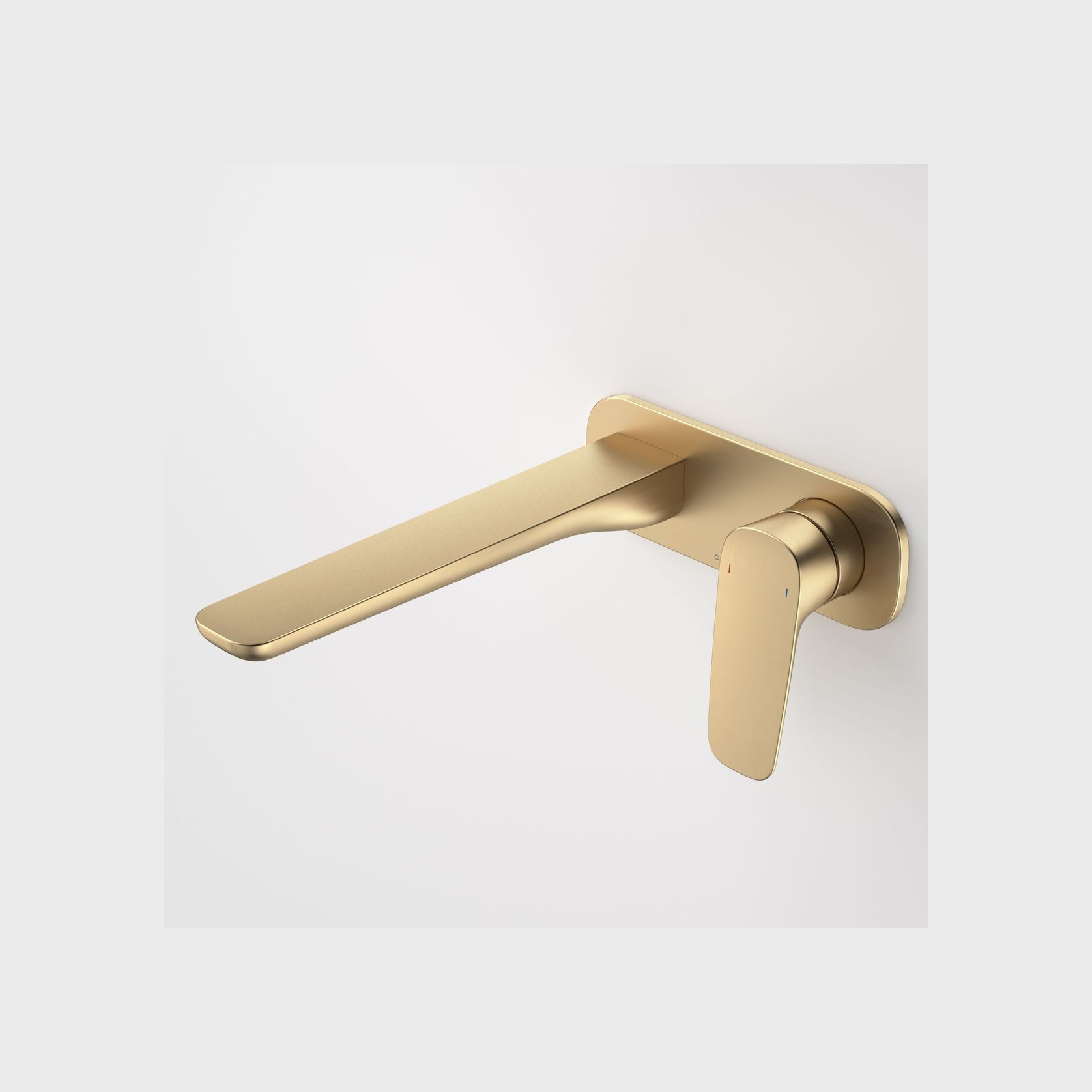 Contura II Wall Basin/Bath Mixer 220mm  | Brushed Brass gallery detail image