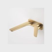 Contura II Wall Basin/Bath Mixer 220mm  | Brushed Brass gallery detail image