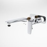 Contura II Wall Basin/Bath Mixer 180mm - Trim Kit | Chrome gallery detail image