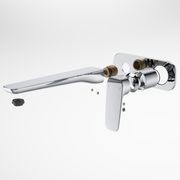 Contura II Wall Basin/Bath Mixer 220mm - Trim Kit  | Chrome gallery detail image