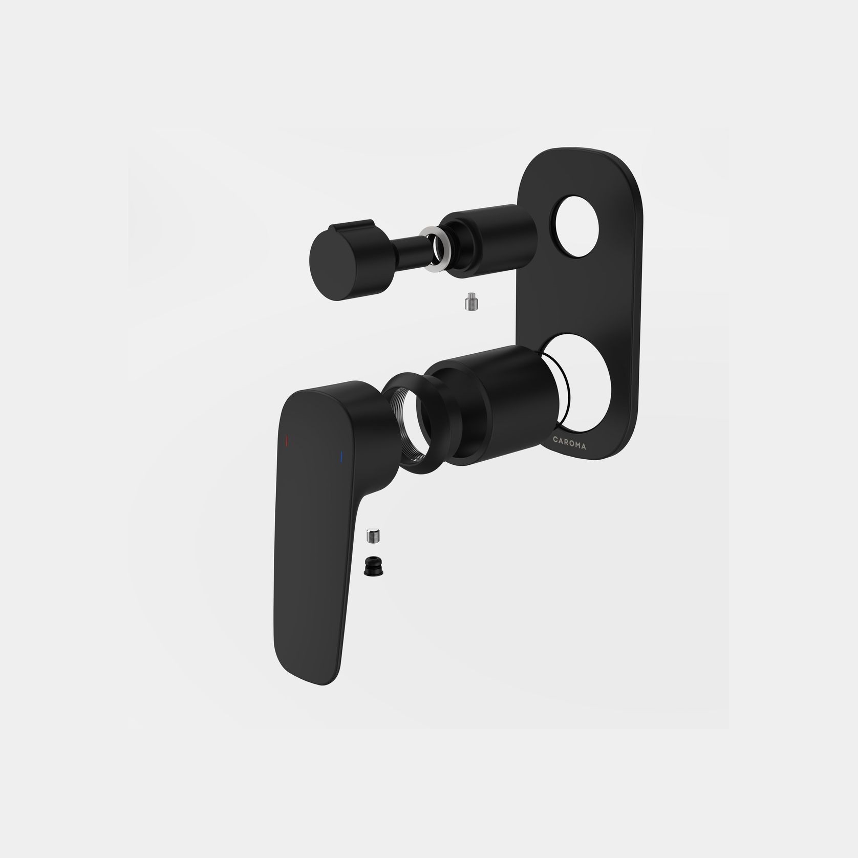 Contura II Bath/Shower Mixer with Diverter - Trim Kit | Matte Black gallery detail image