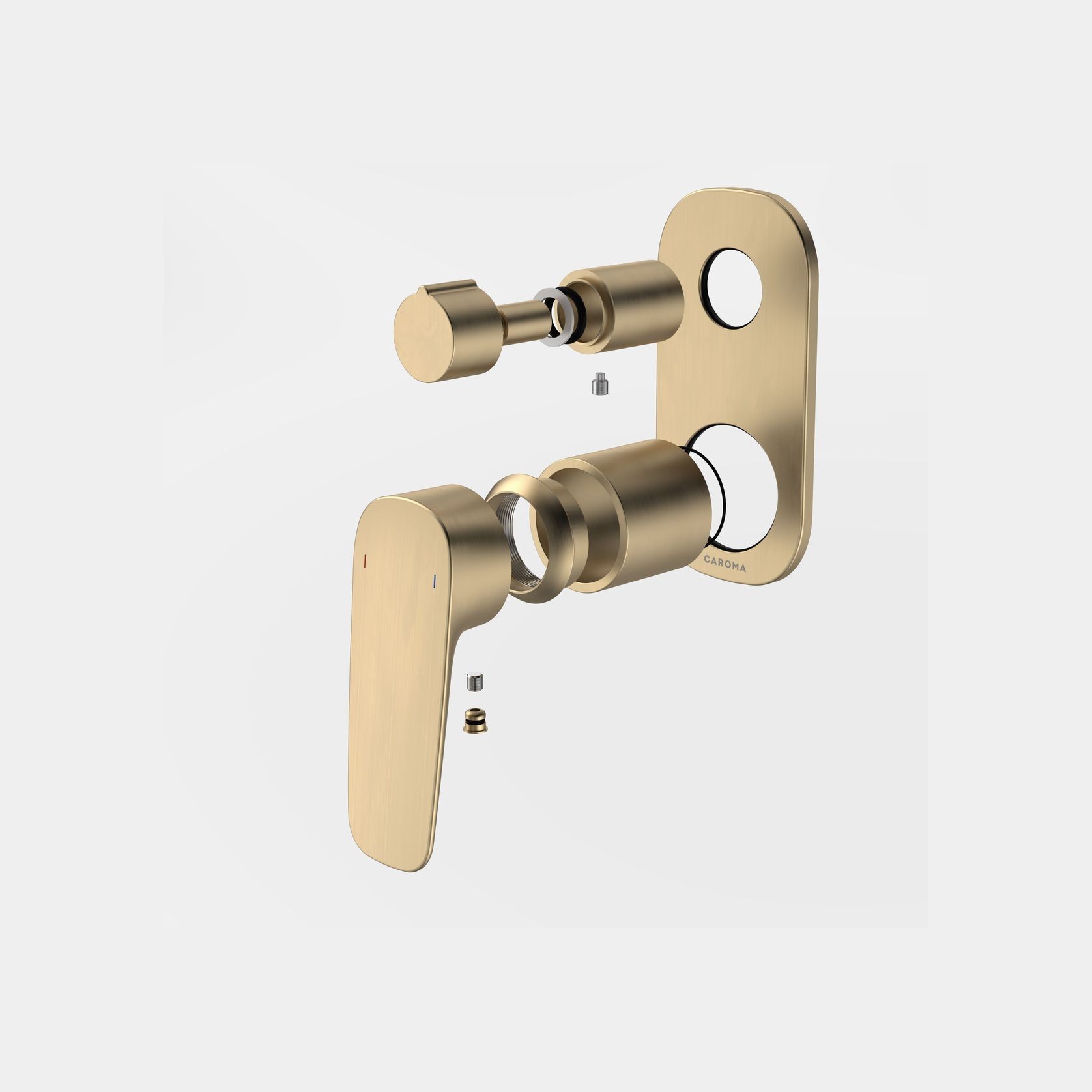 Contura II Bath/Shower Mixer with Diverter - Trim Kit  | Brushed Brass gallery detail image