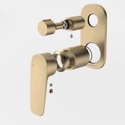 Contura II Bath/Shower Mixer with Diverter - Trim Kit  | Brushed Brass gallery detail image