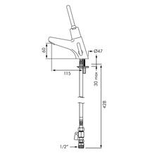 Delabie Tempomix 2 Time Flow Basin Mixer Lever Operated gallery detail image