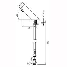 Delabie Tempomix 3 Time Flow Basin Mixer gallery detail image