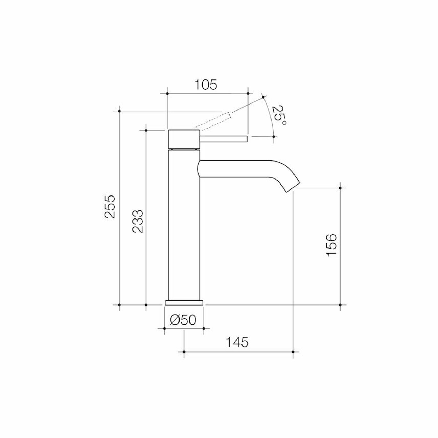 Liano II Mid Tower Basin Mixer - All Pressure - Lead Free gallery detail image
