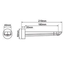Rushy Wall Spout Matte Black gallery detail image