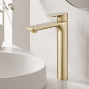 Vog Tall Basin Mixer Light Brushed Brass gallery detail image