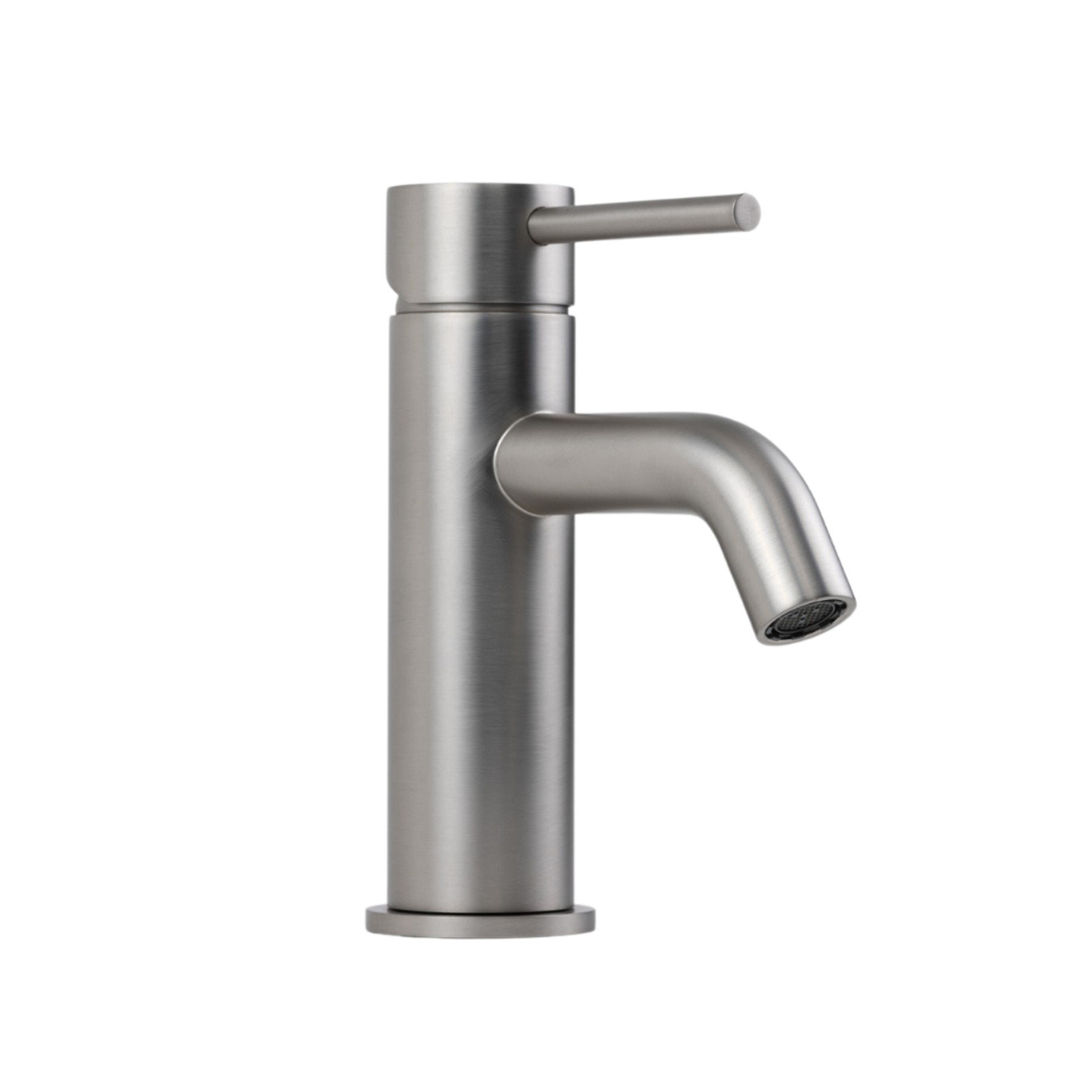 Mira Brushed Nickel Short Basin Mixer gallery detail image