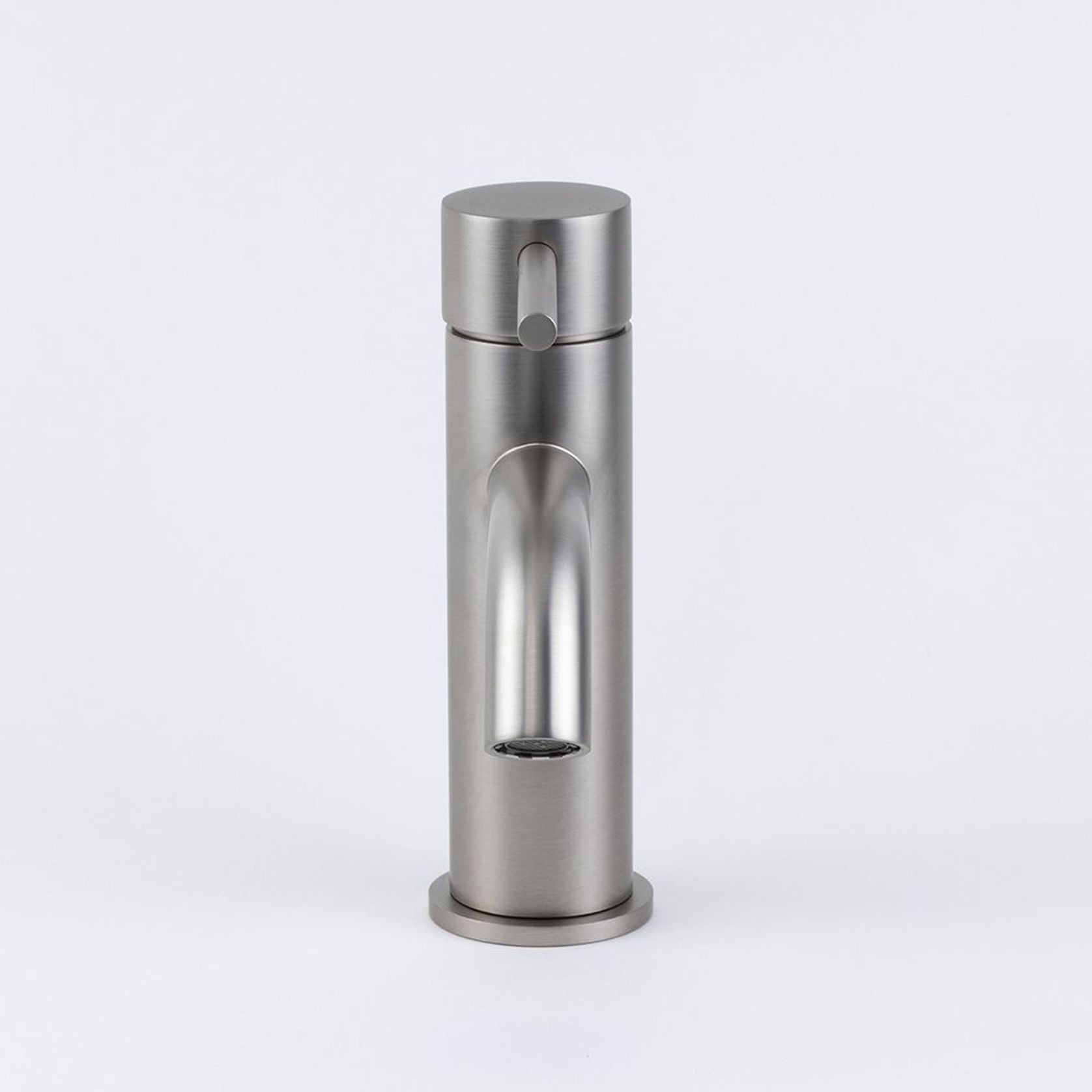 Mira Brushed Nickel Short Basin Mixer gallery detail image