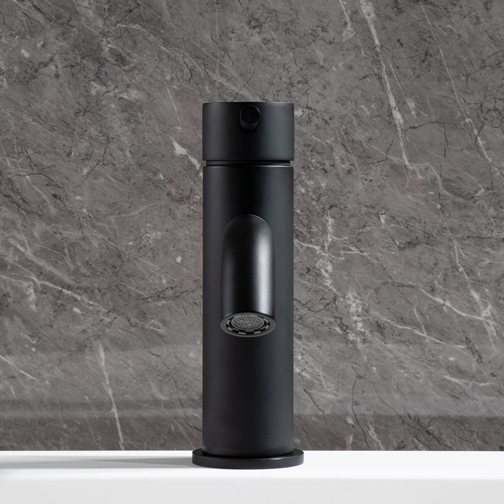 Mira Matte Black Short Basin Mixer gallery detail image