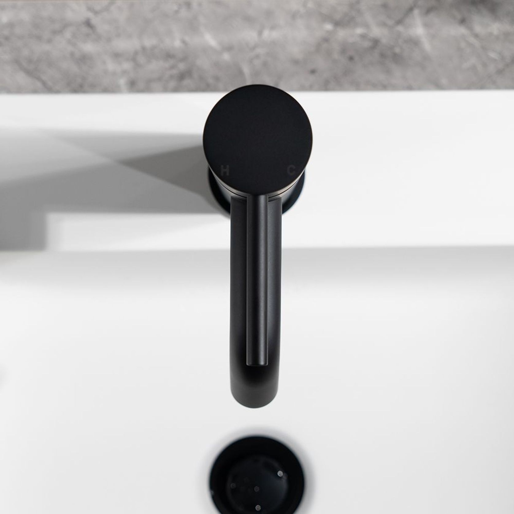 Mira Matte Black Short Basin Mixer gallery detail image