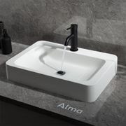 Mira Matte Black Short Basin Mixer gallery detail image