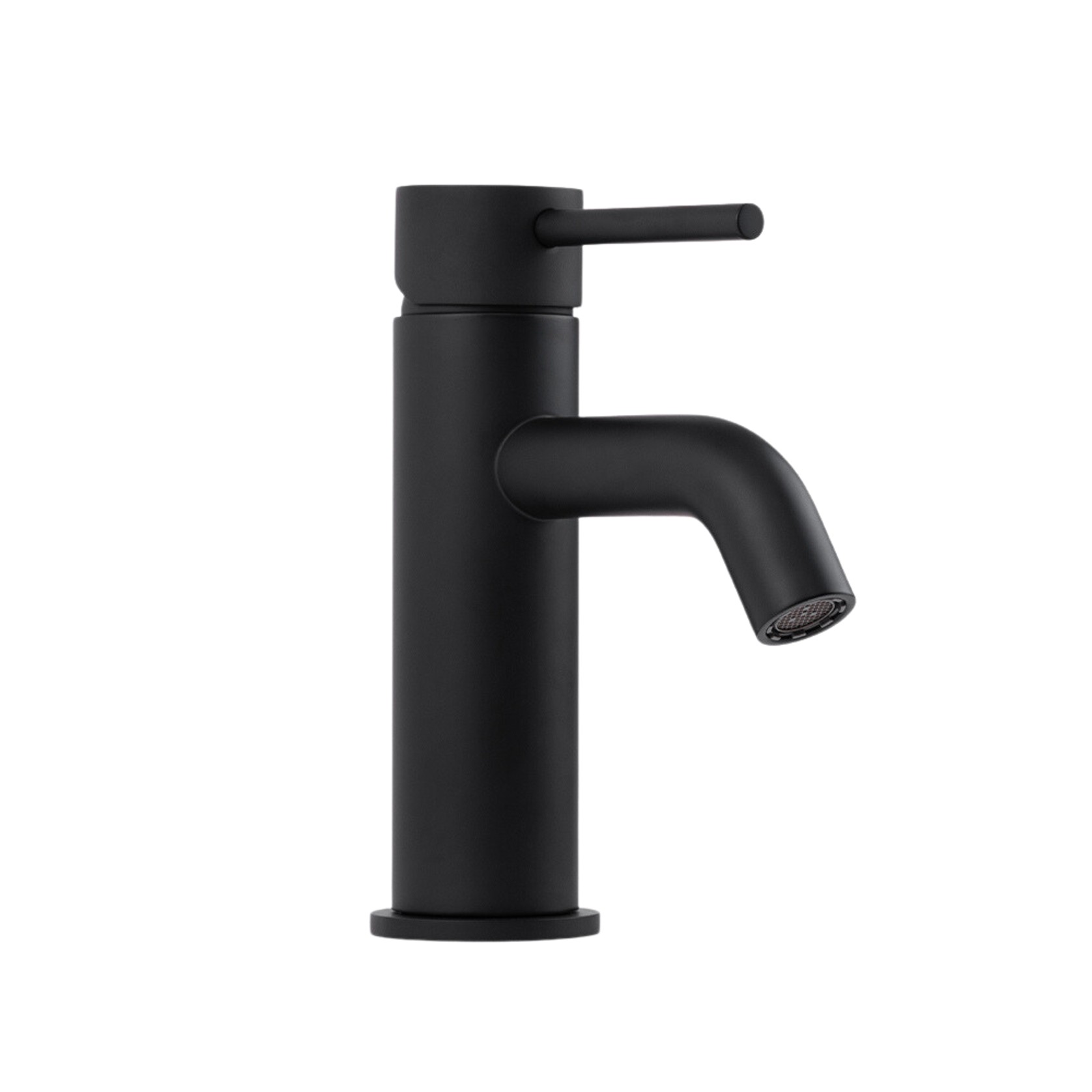 Mira Matte Black Short Basin Mixer gallery detail image