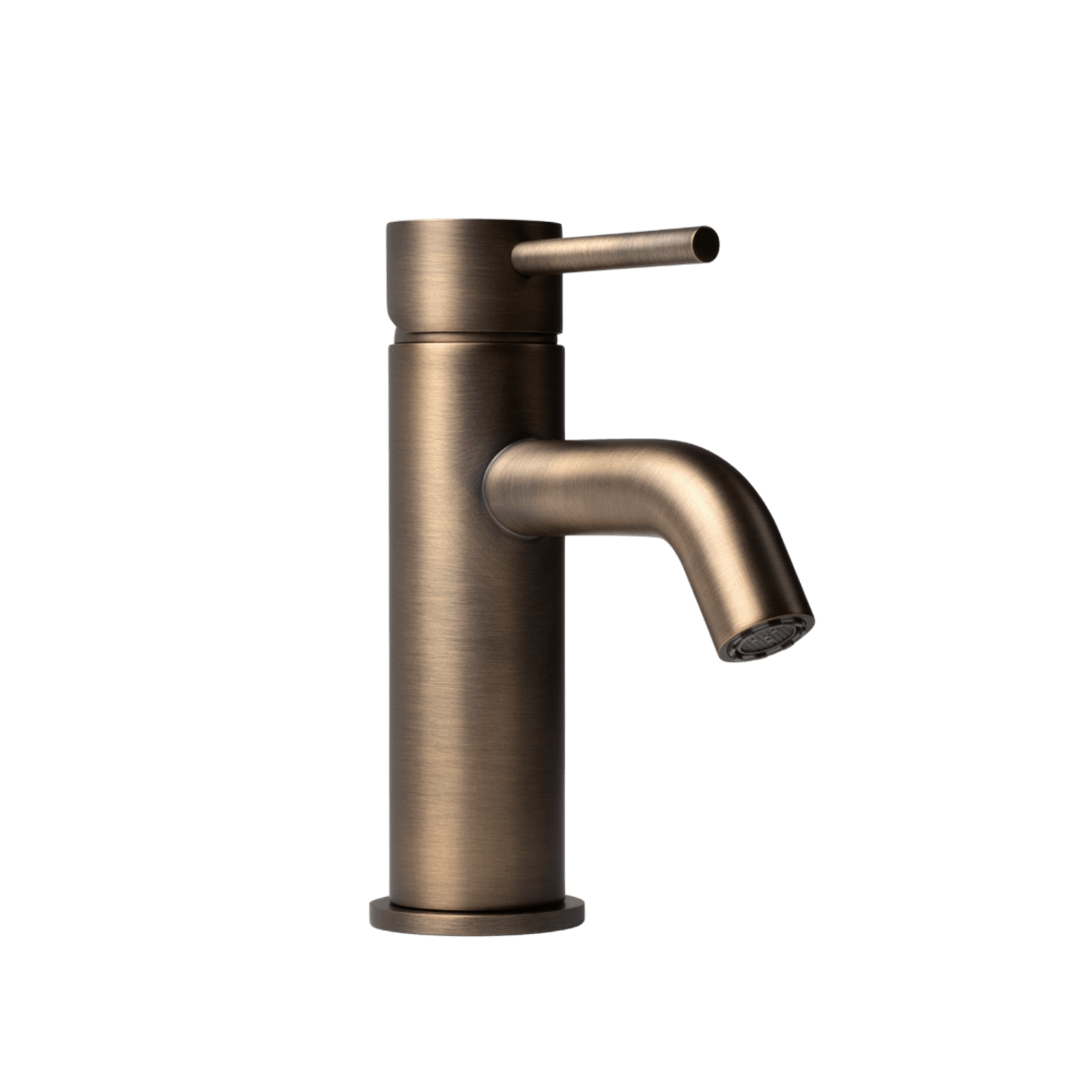 Mira Brushed Vintage Antique Brass Short Basin Mixer gallery detail image