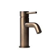 Mira Brushed Vintage Antique Brass Short Basin Mixer gallery detail image