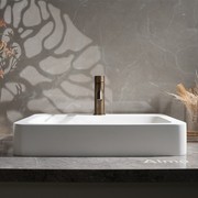 Mira Brushed Vintage Antique Brass Short Basin Mixer gallery detail image