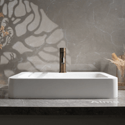Mira Brushed Vintage Antique Brass Short Basin Mixer gallery detail image