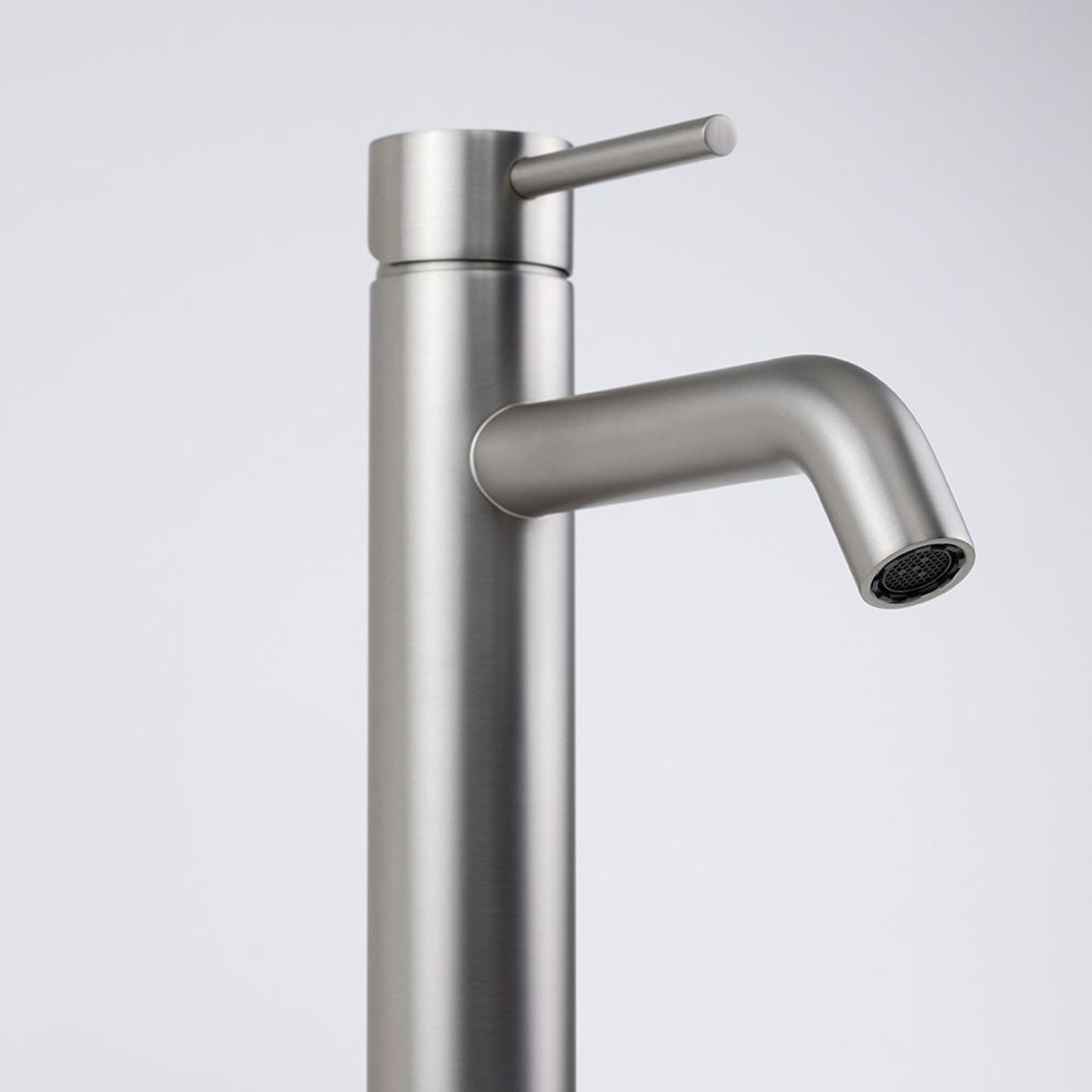 Mira Brushed Nickel Tall Basin Mixer gallery detail image