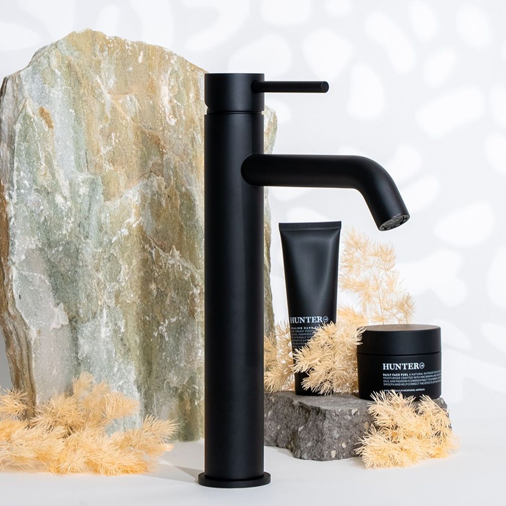 Mira Matte Black Tall Basin Mixer gallery detail image