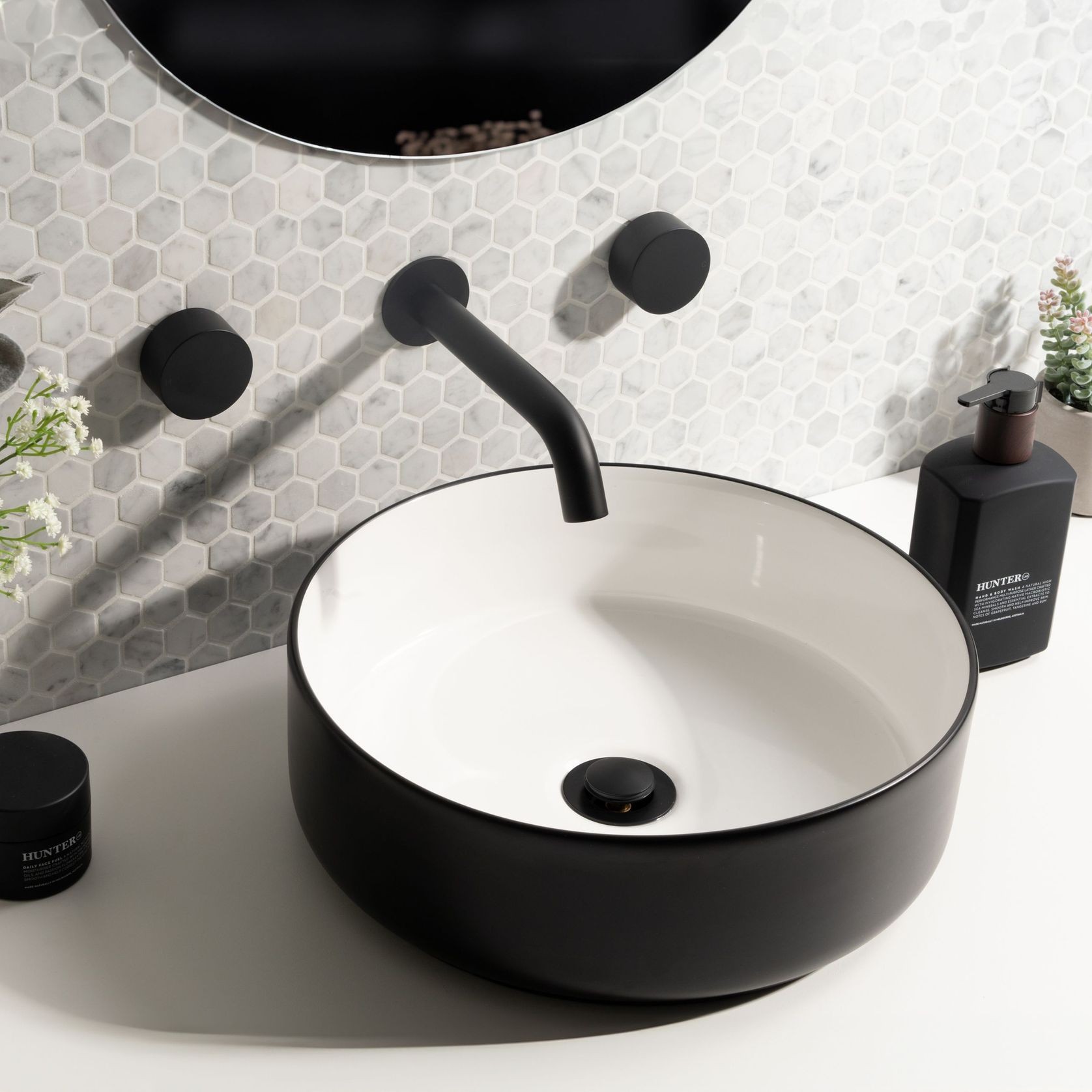 Mira Matte Black Wall Spout gallery detail image