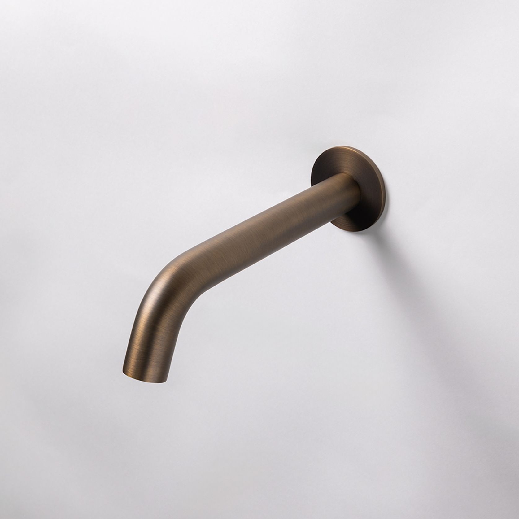 Mira Brushed Vintage Antique Brass Wall Spout gallery detail image