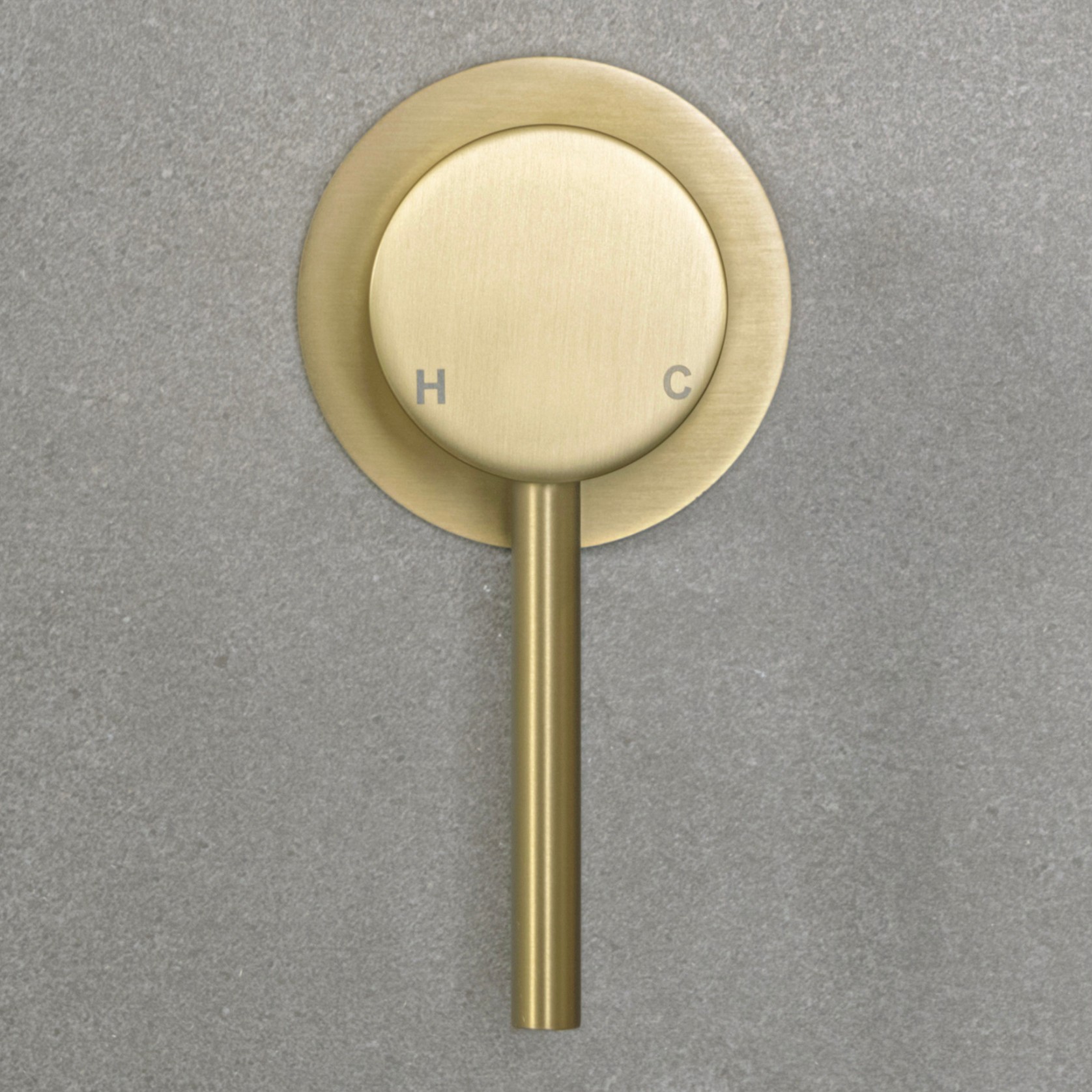 Mira Brushed Brass Gold Wall Mixer gallery detail image
