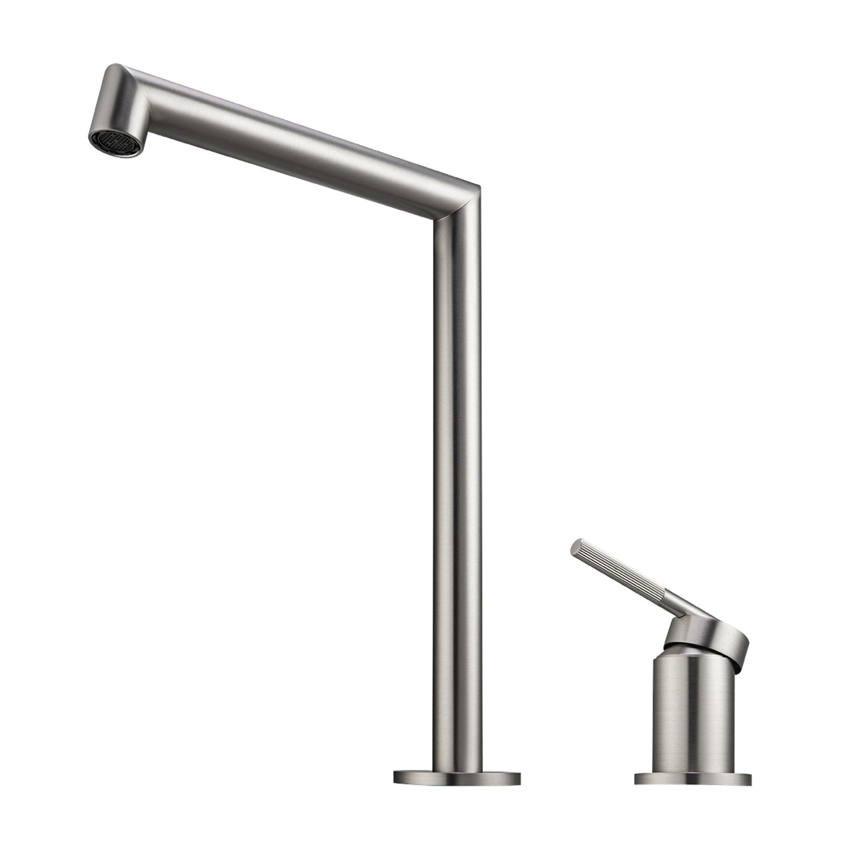 Caddence Split Type Basin Mixer Brushed Nickel gallery detail image