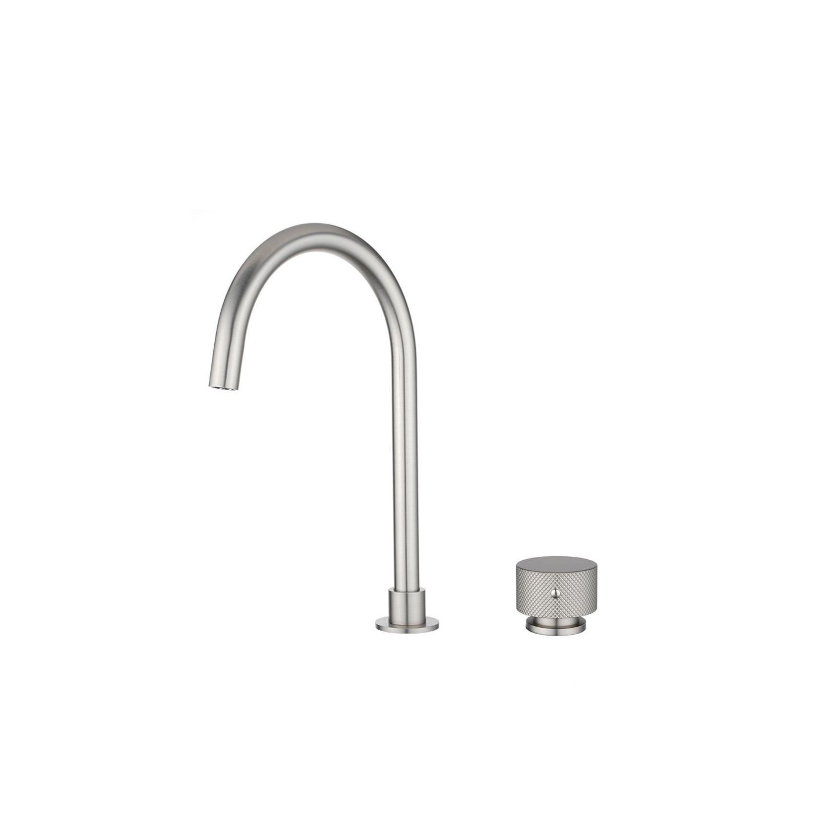 Moon Swivel Basin Mixer Brushed Nickel gallery detail image