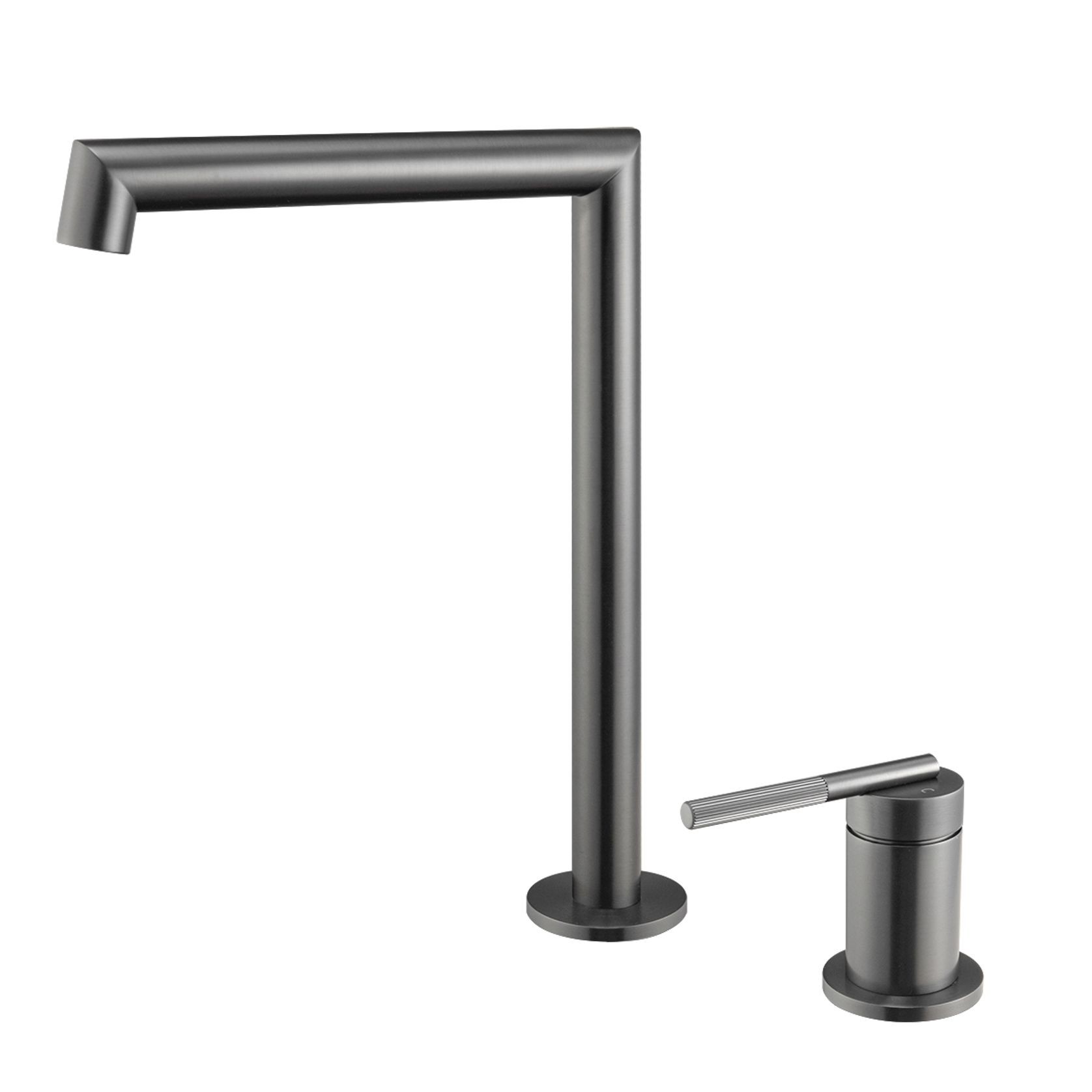 Caddence Split Type Basin Mixer Gun Metal Grey gallery detail image