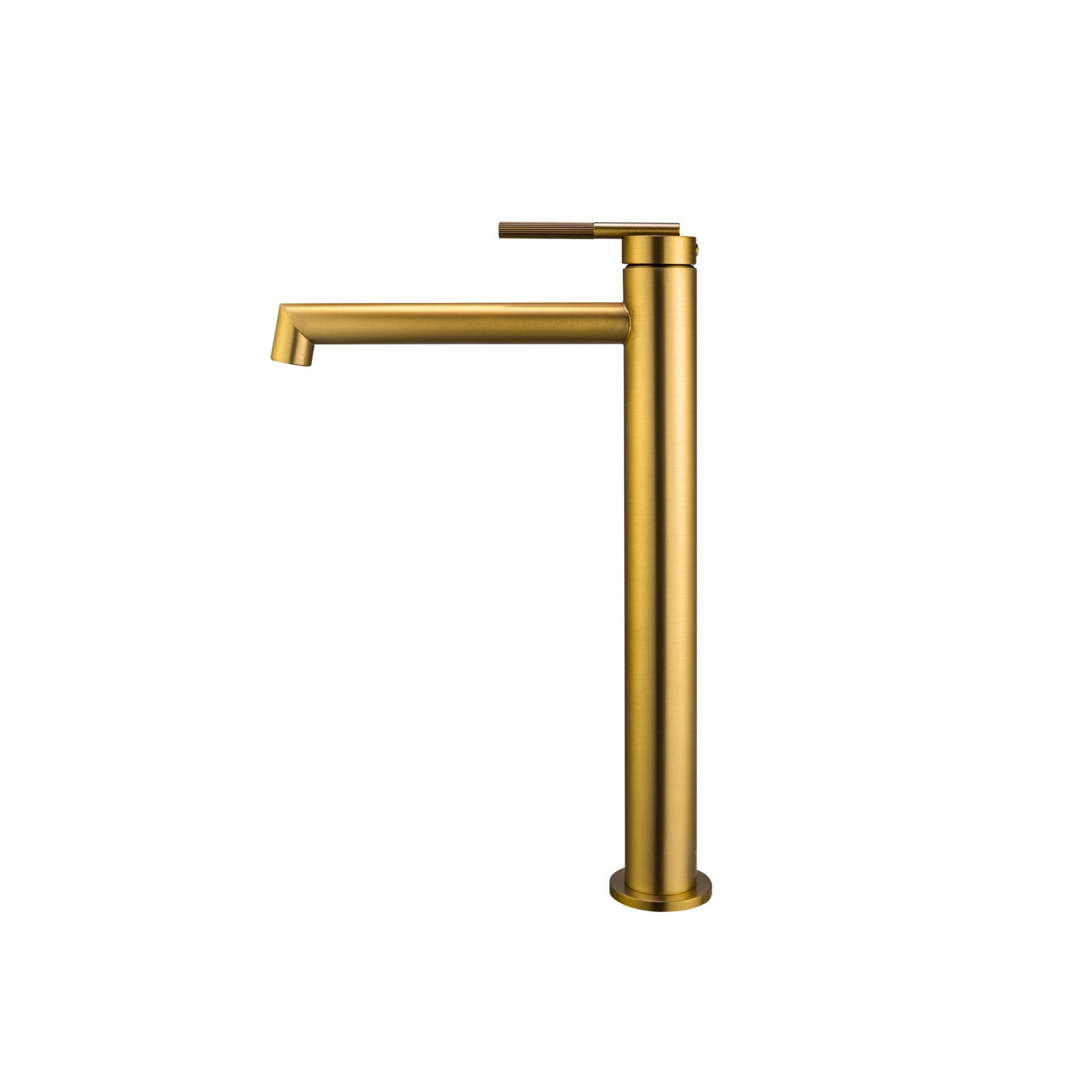 Caddence Tall Basin Mixer Brushed Brass gallery detail image