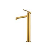 Caddence Tall Basin Mixer Brushed Brass gallery detail image
