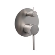 Mira Brushed Nickel Wall Mixer Divertor Plate gallery detail image