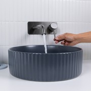 Mira Brushed Gunmetal Wall Mixer and Spout gallery detail image