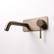 Mira Brushed Vintage Antique Brass Wall Mixer and Spout gallery detail image