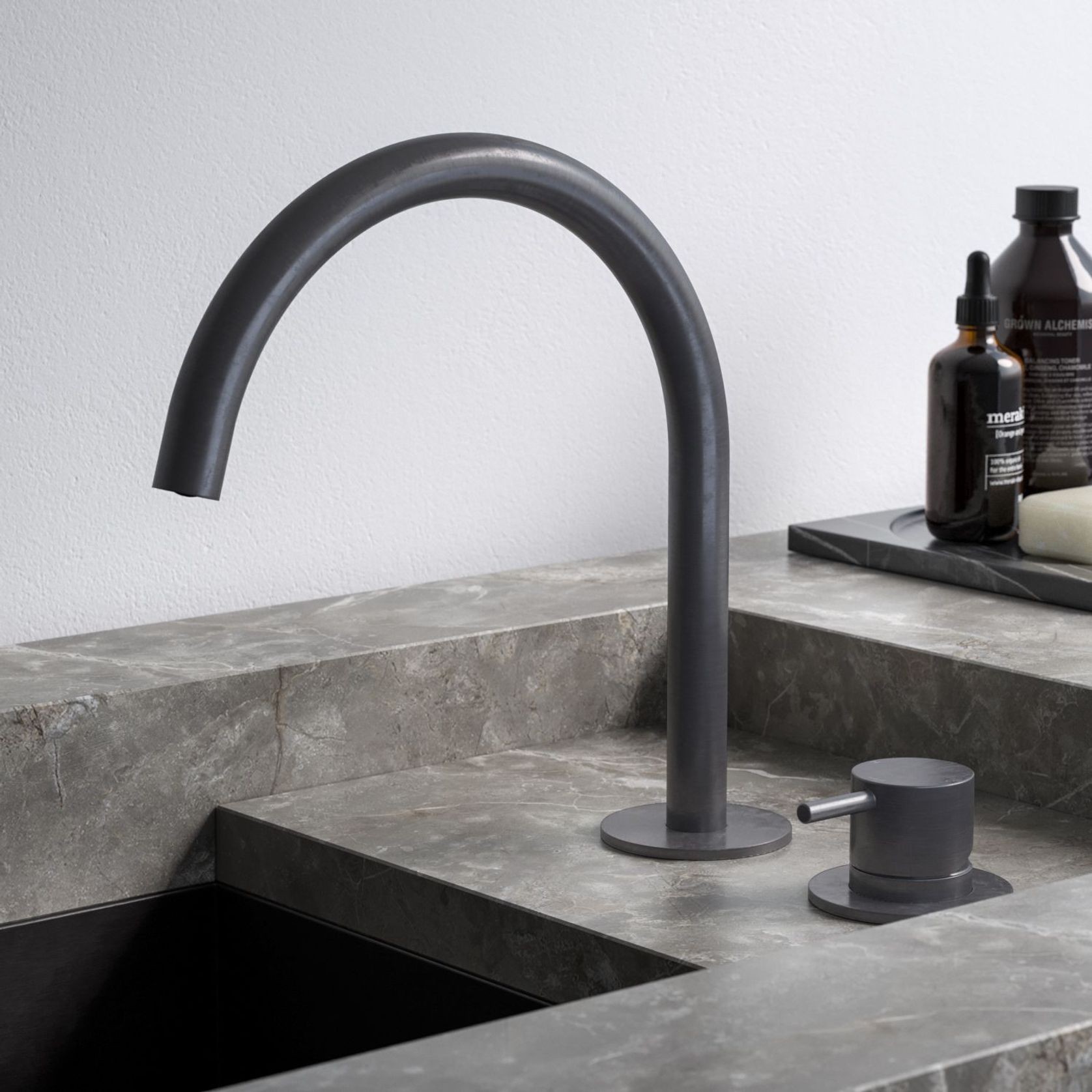 Buddy Round 2 Hole Basin Mixer gallery detail image