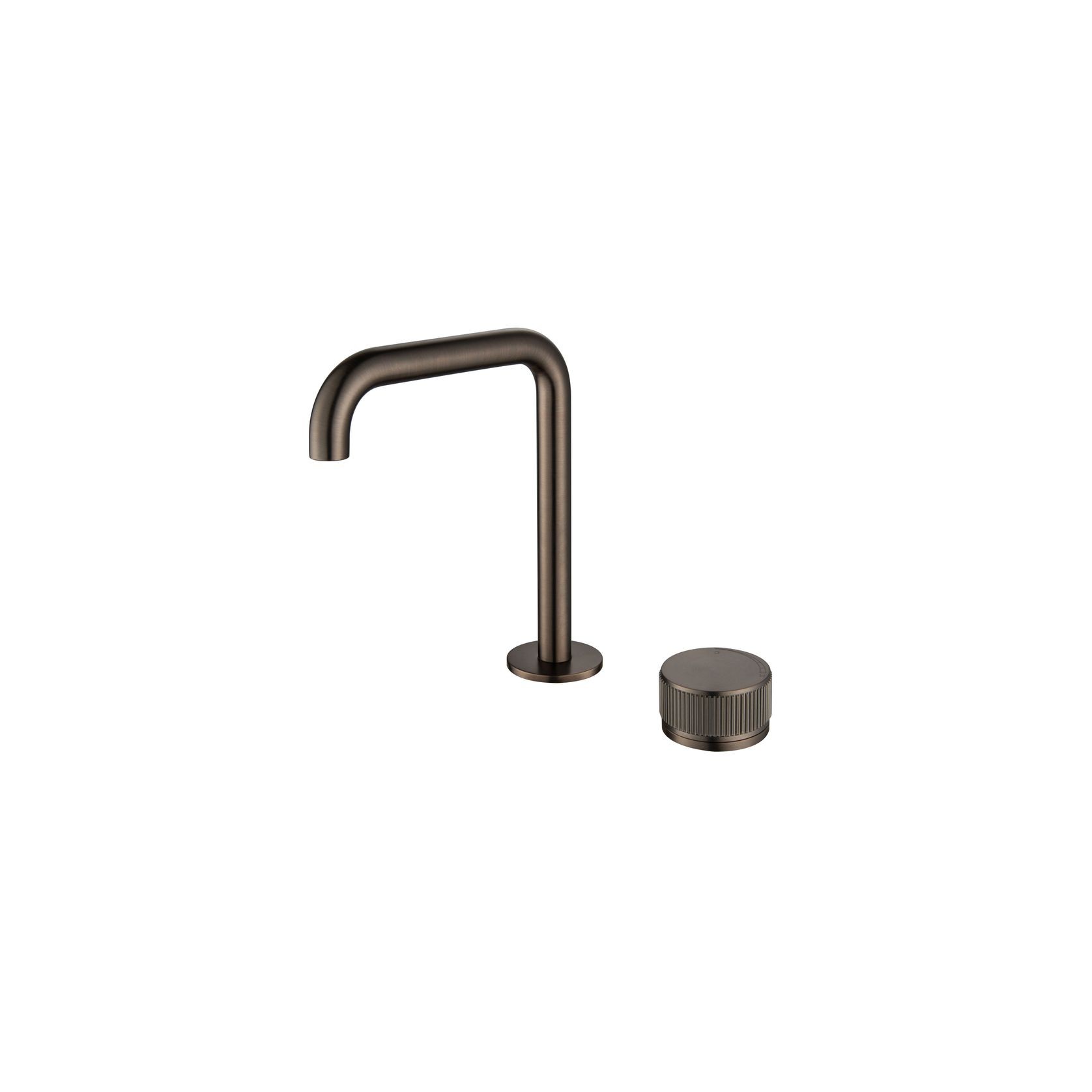Mica Fluted Soft-Square Hob Basin Mixer gallery detail image