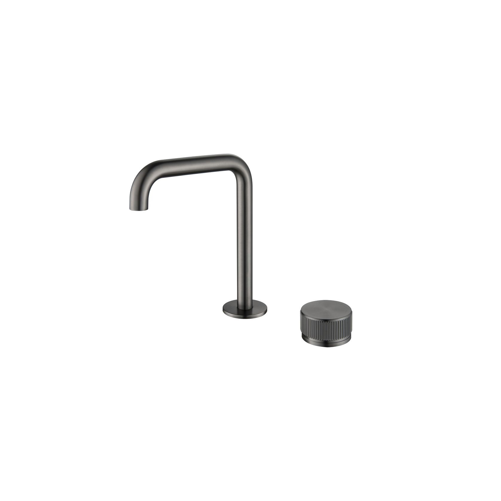 Mica Fluted Soft-Square Hob Basin Mixer gallery detail image