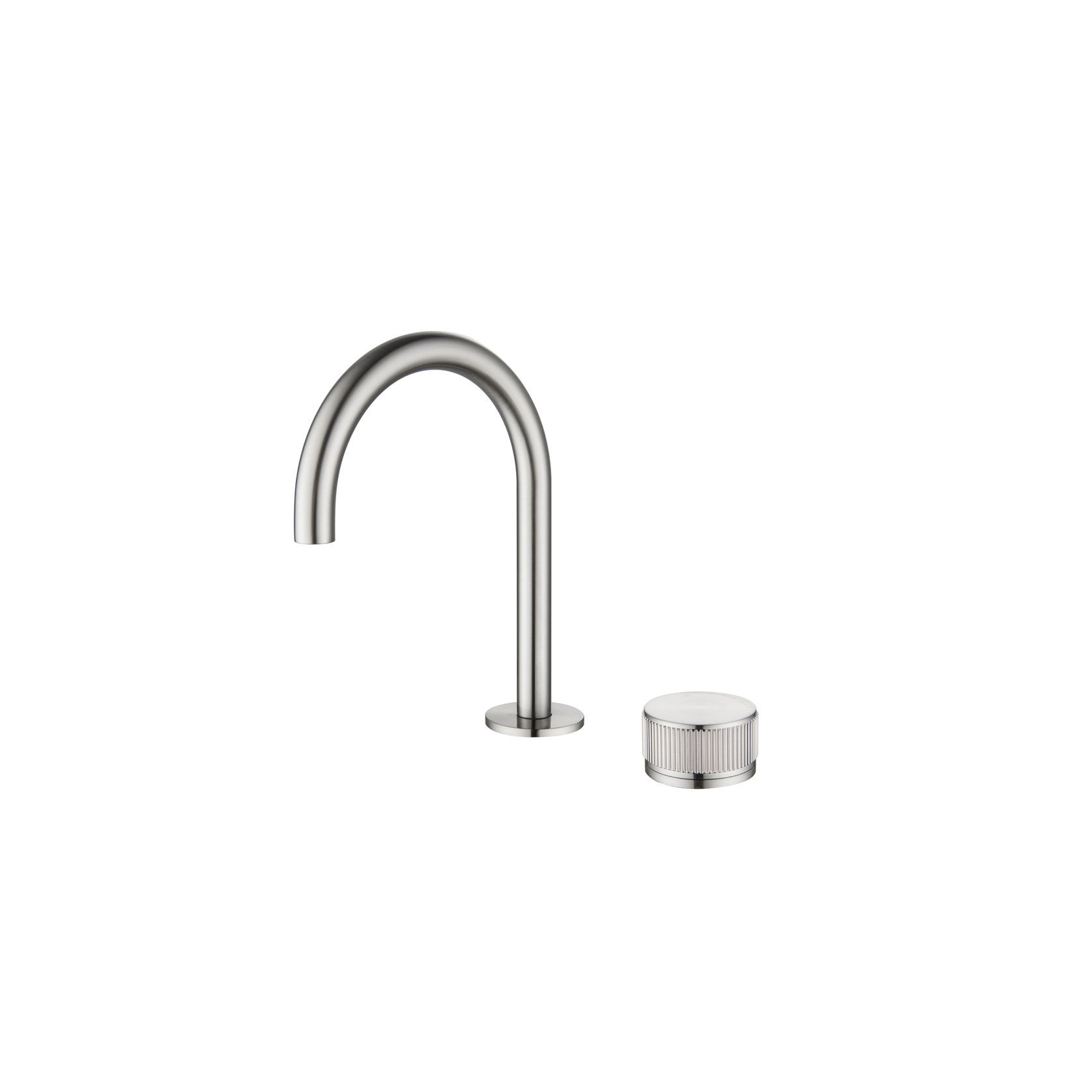 Mica Fluted Gooseneck Hob Basin Mixer gallery detail image
