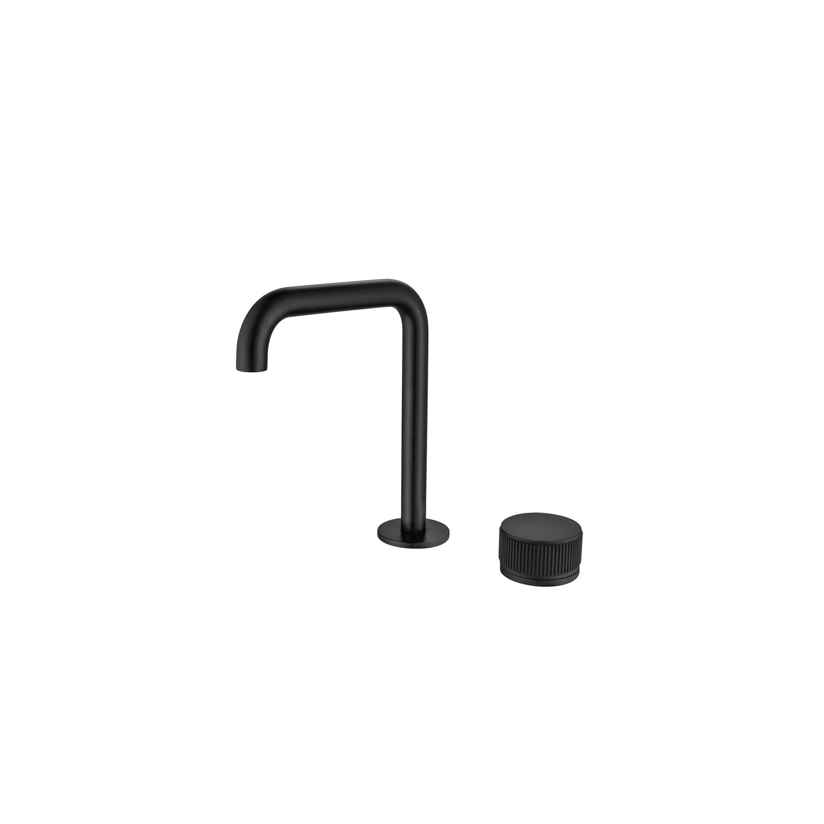 Mica Fluted Soft-Square Hob Basin Mixer gallery detail image